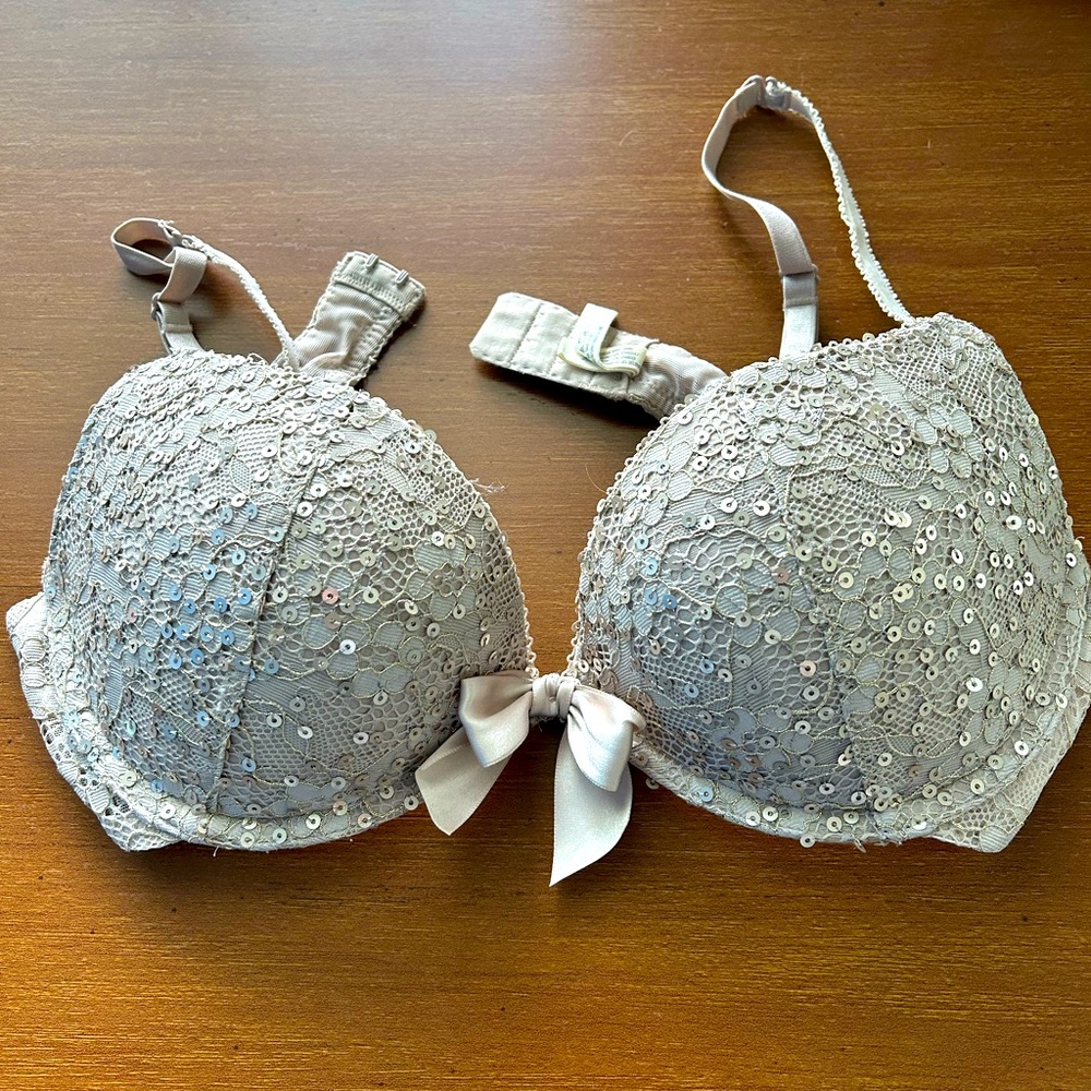 Sequin Lingerie Push-up Bra